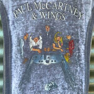 Paul McCartney & Wings Trunk Brand 70s Album Lightweight Shirt Beatles XSmall